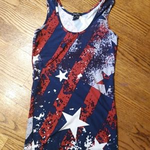 Rue 21 American flag tank top (XS)